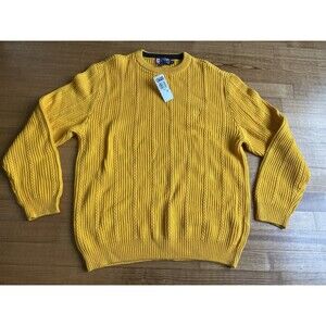 Chaps Ralph Lauren Knit Sweater 100% Cotton Vintage Long Sleeve Retro Mens M